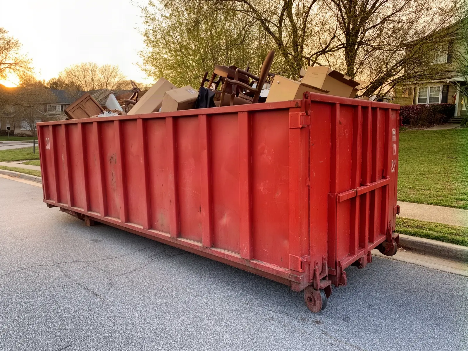 Roll-off dumpster from Big Cedar Dumpster Rental in Hartwell, GA